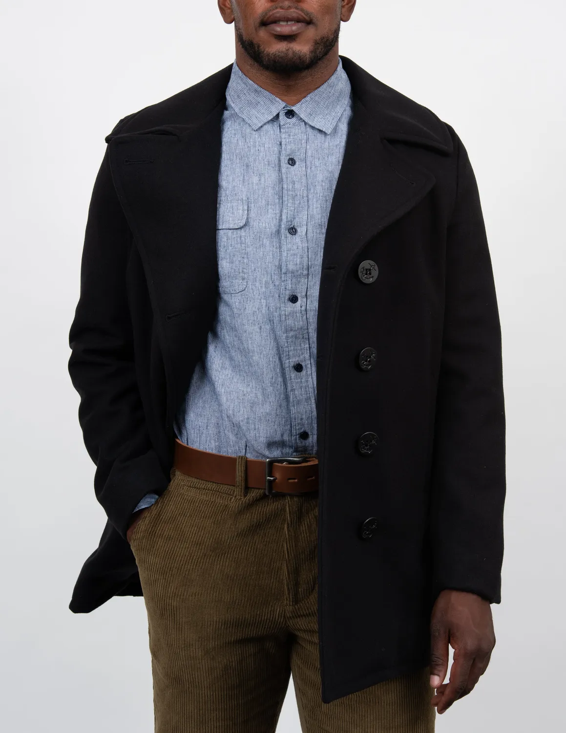 Schott NYC 707 peacoat marine ullblanding