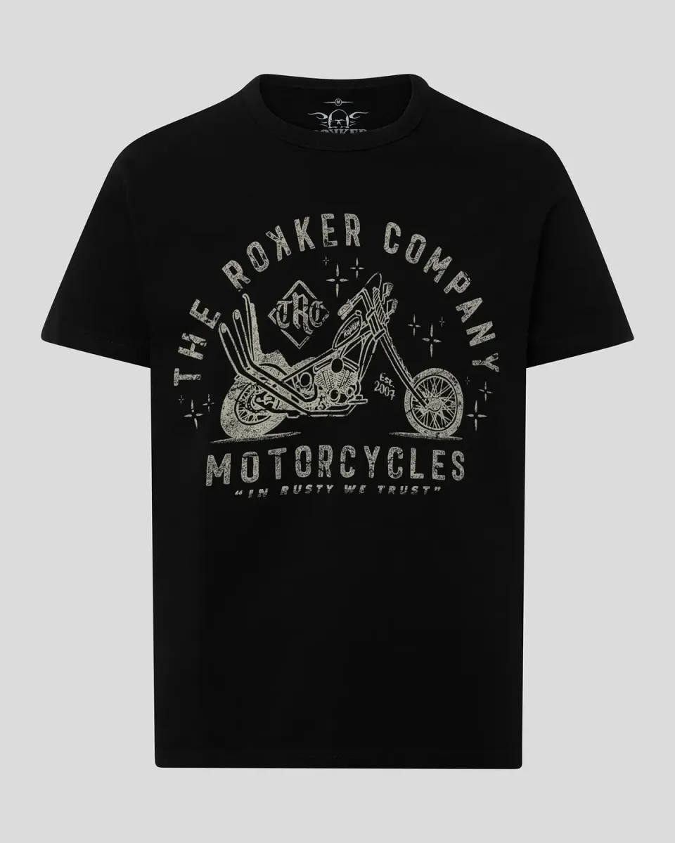 Rokker Trust A T-Shirt t-skjorte svart bomull