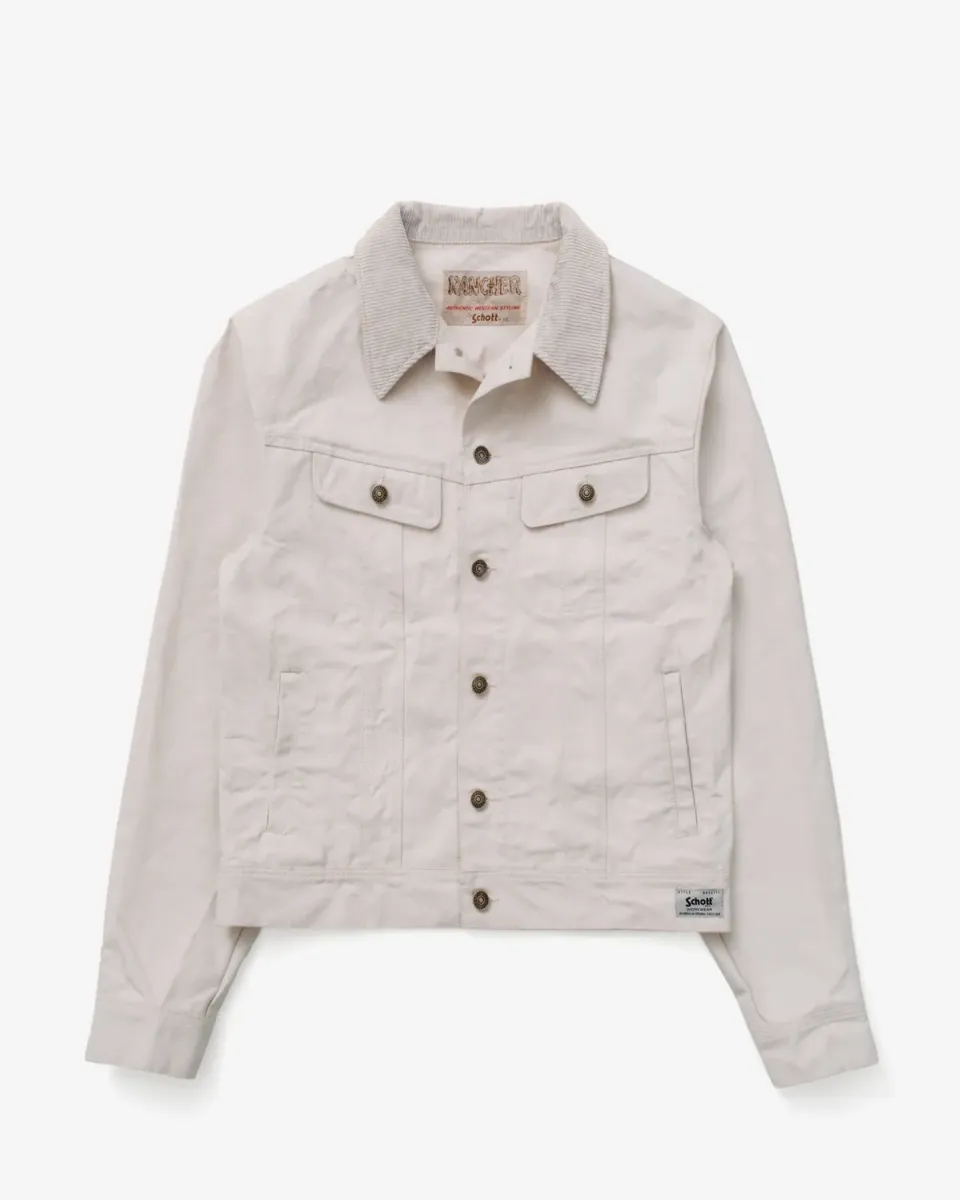 Schott NYC 8603 truckerjakke i canvas 16oz
