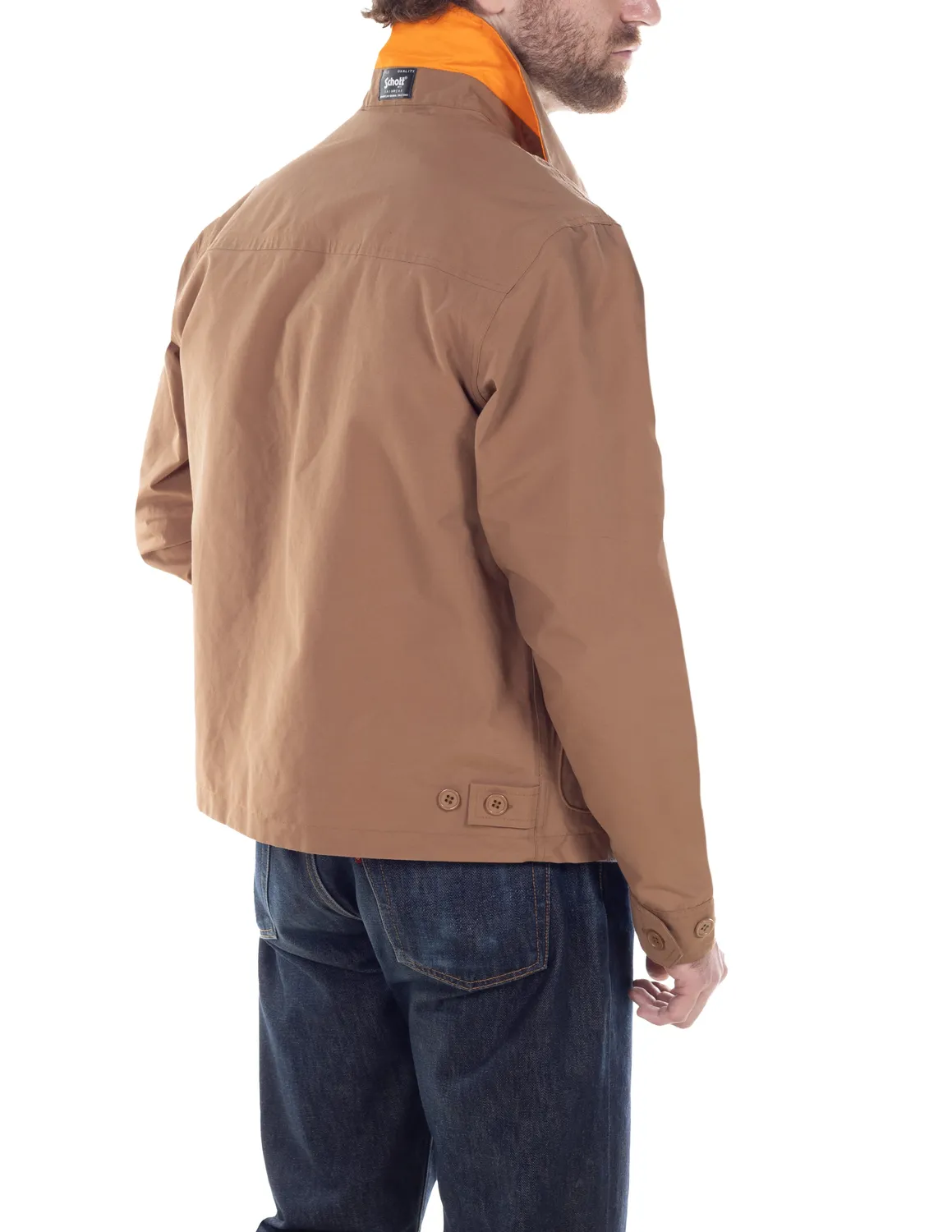 Schott NYC 8212 vindjakke khaki vendbar