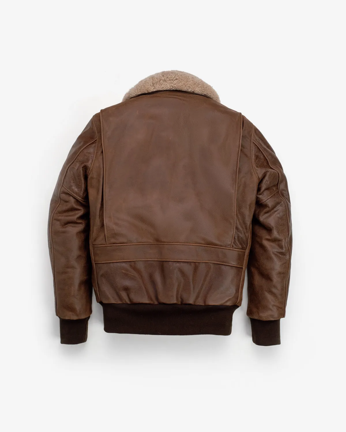 Schott NYC 594 bomberjakke skinn brun slitesterk