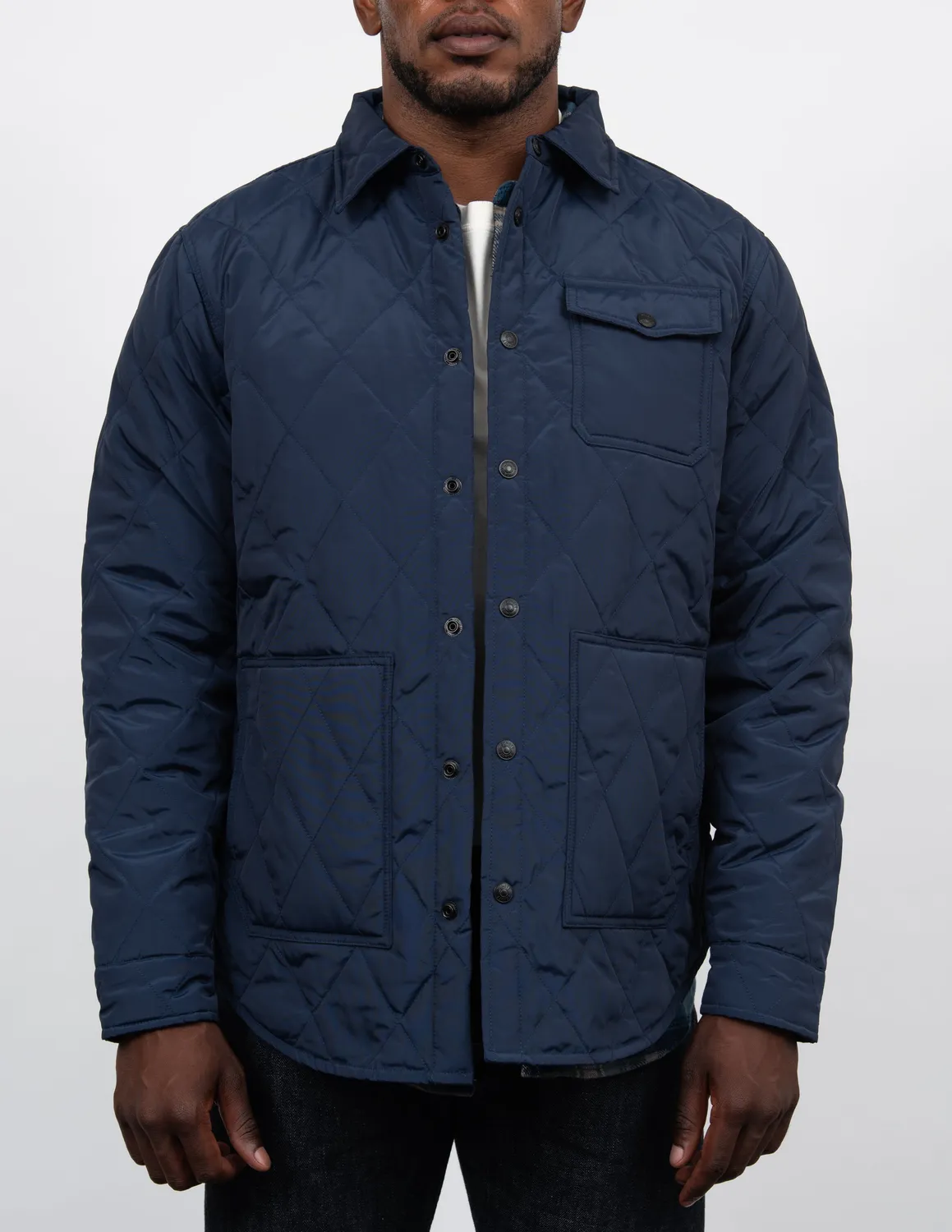 Schott NYC 9122D skjortejakke dun sort