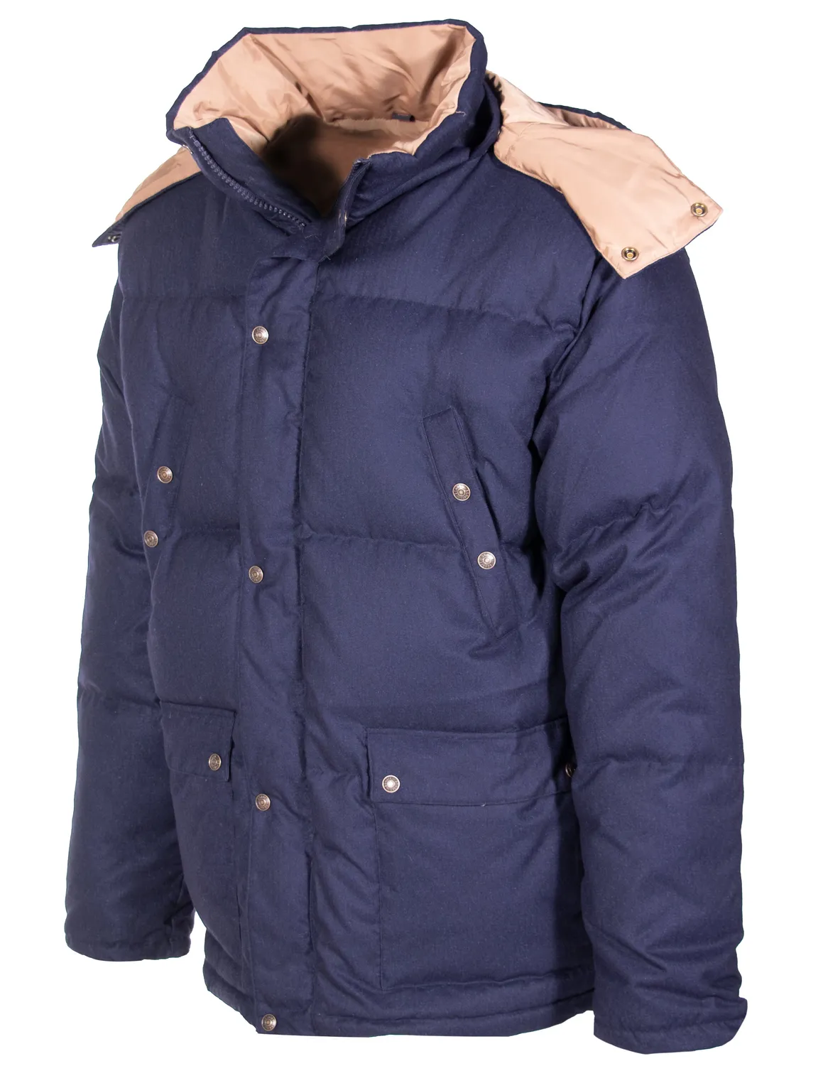 Schott NYC 9040D dunjakke brun foret hette