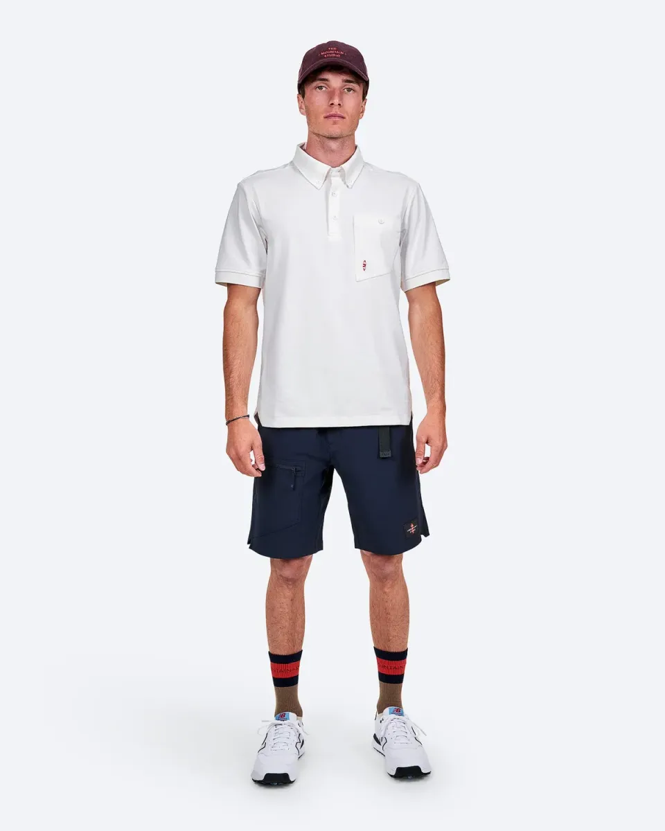 The Mountain Studio Q-9 polo White Alyssum piké