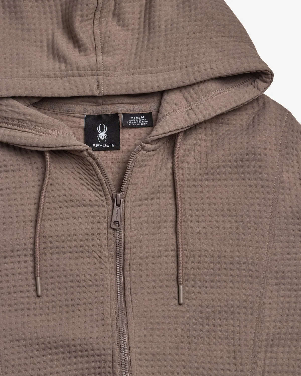 Spyder Techknit hettejakke dame myk full glidelås