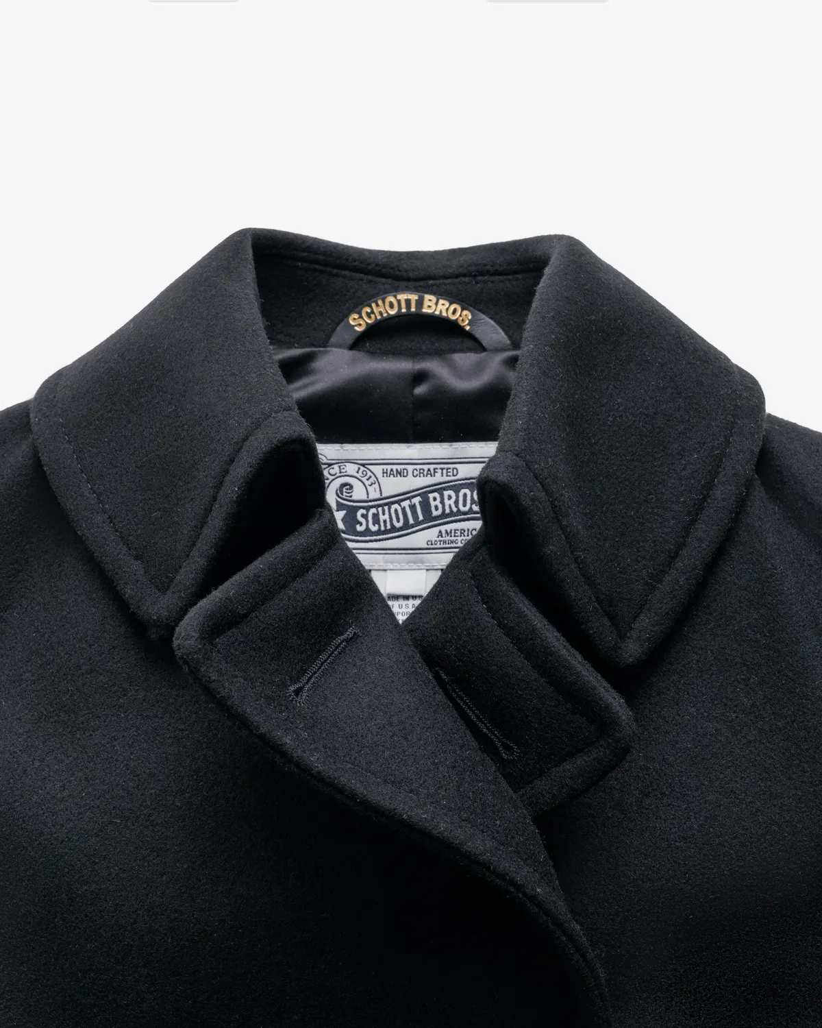 Schott NYC 754W ullkåpe dame navy klassisk