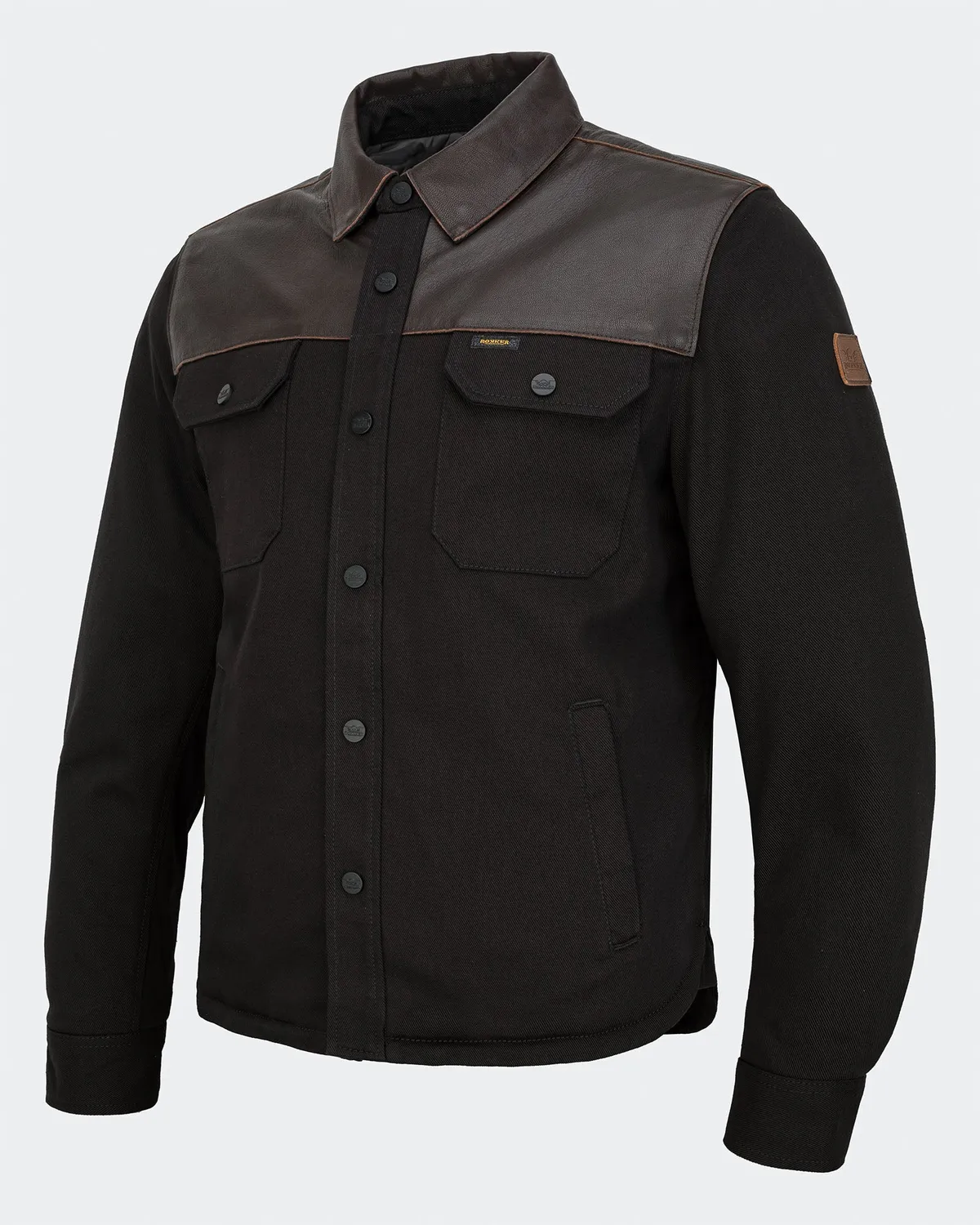 Rokker Bozeman Rider Shirt svart skinn AAA M