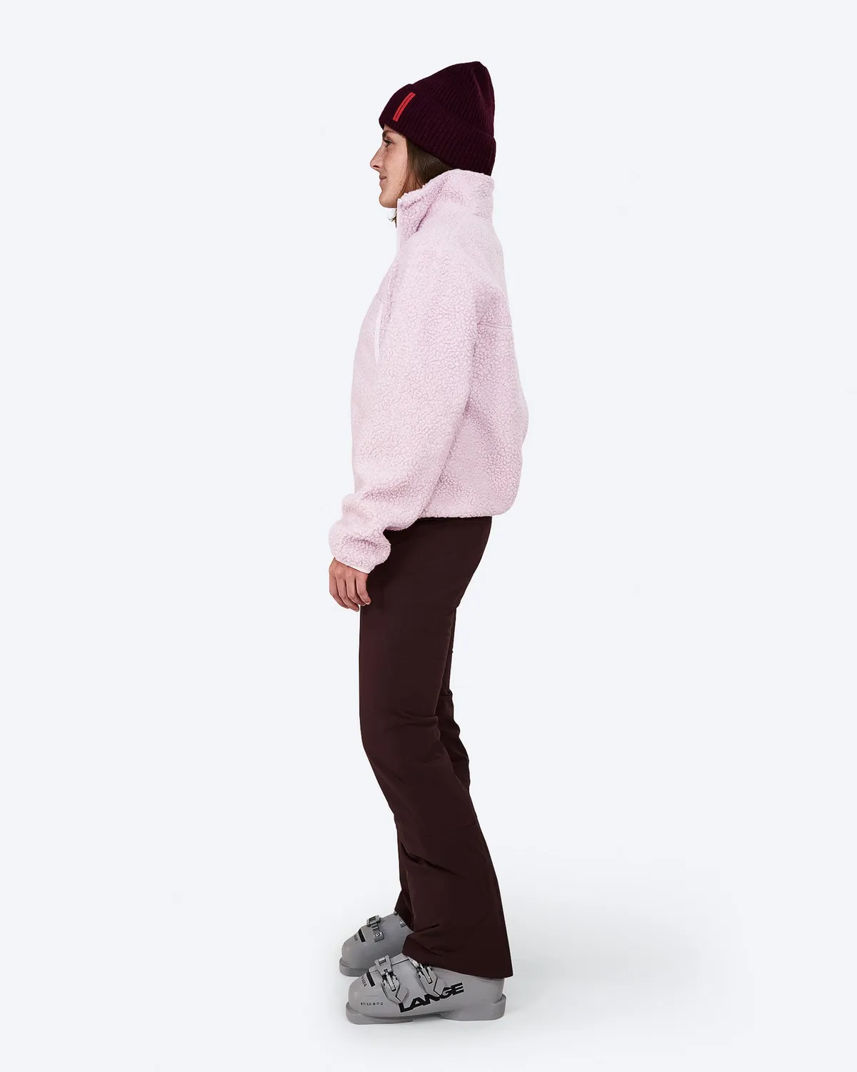 The Mountain Studio E-9 W fleecejakke dame Lilac Snow ull