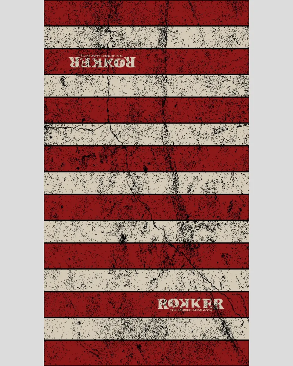 Rokker Tube Stone Striped Red halsvarmer
