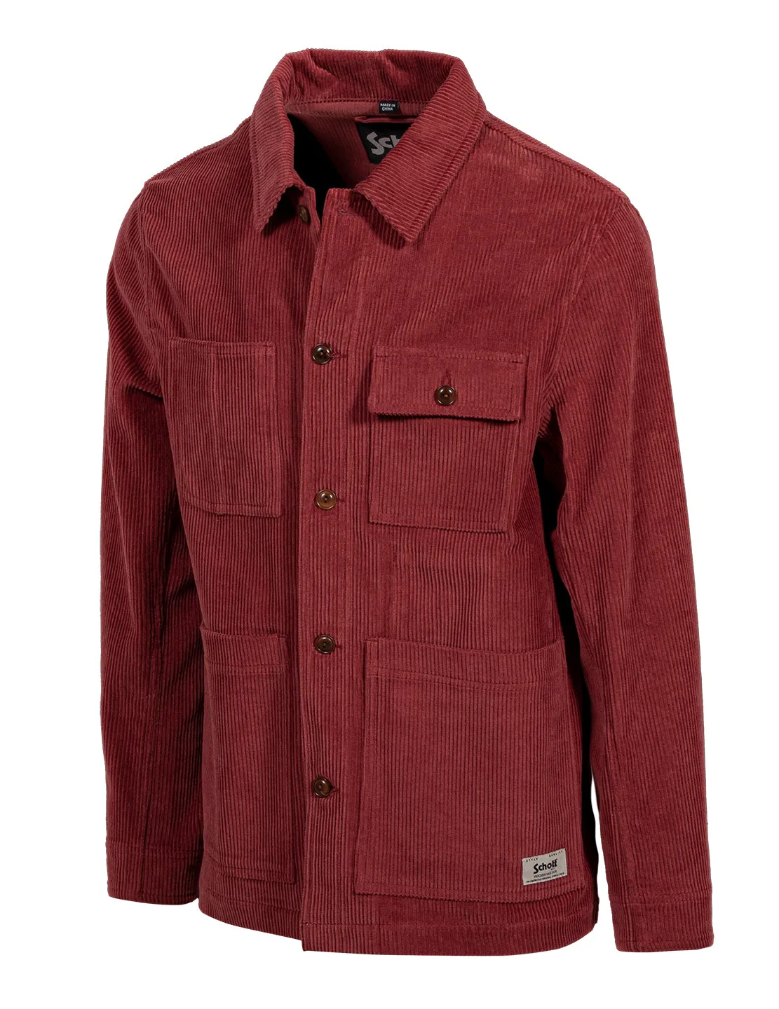 Schott NYC 8306 arbeidsjakke berry kord