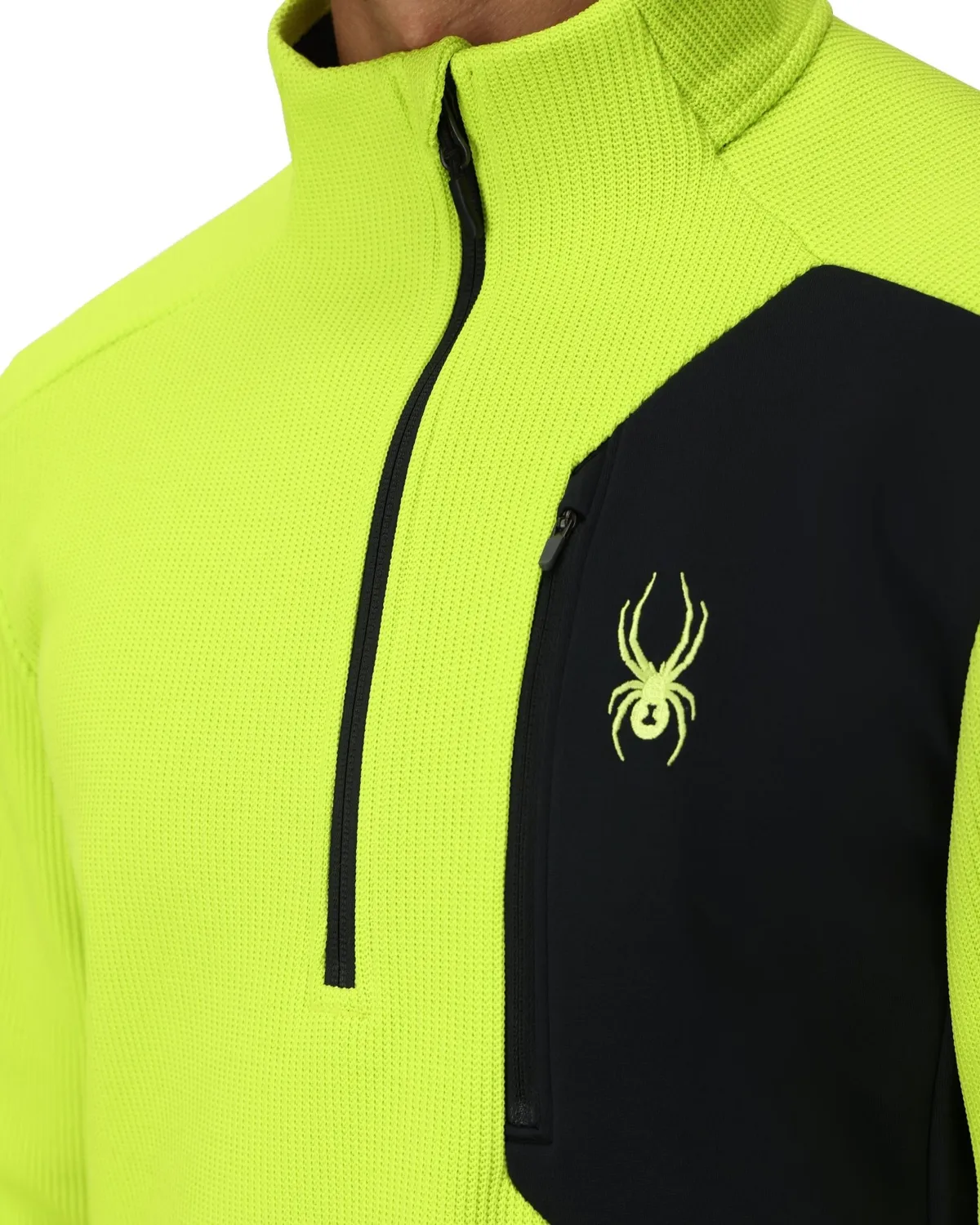 Spyder Bandit half-zip genser herre lime fleece