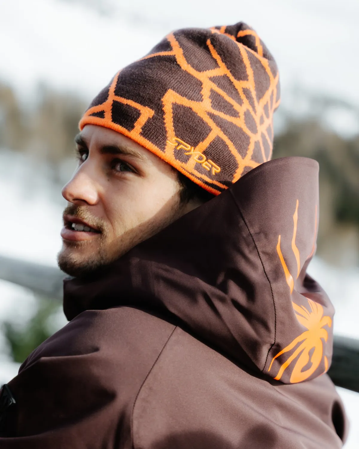 Spyder Reversible Web lue fusion orange vendbar