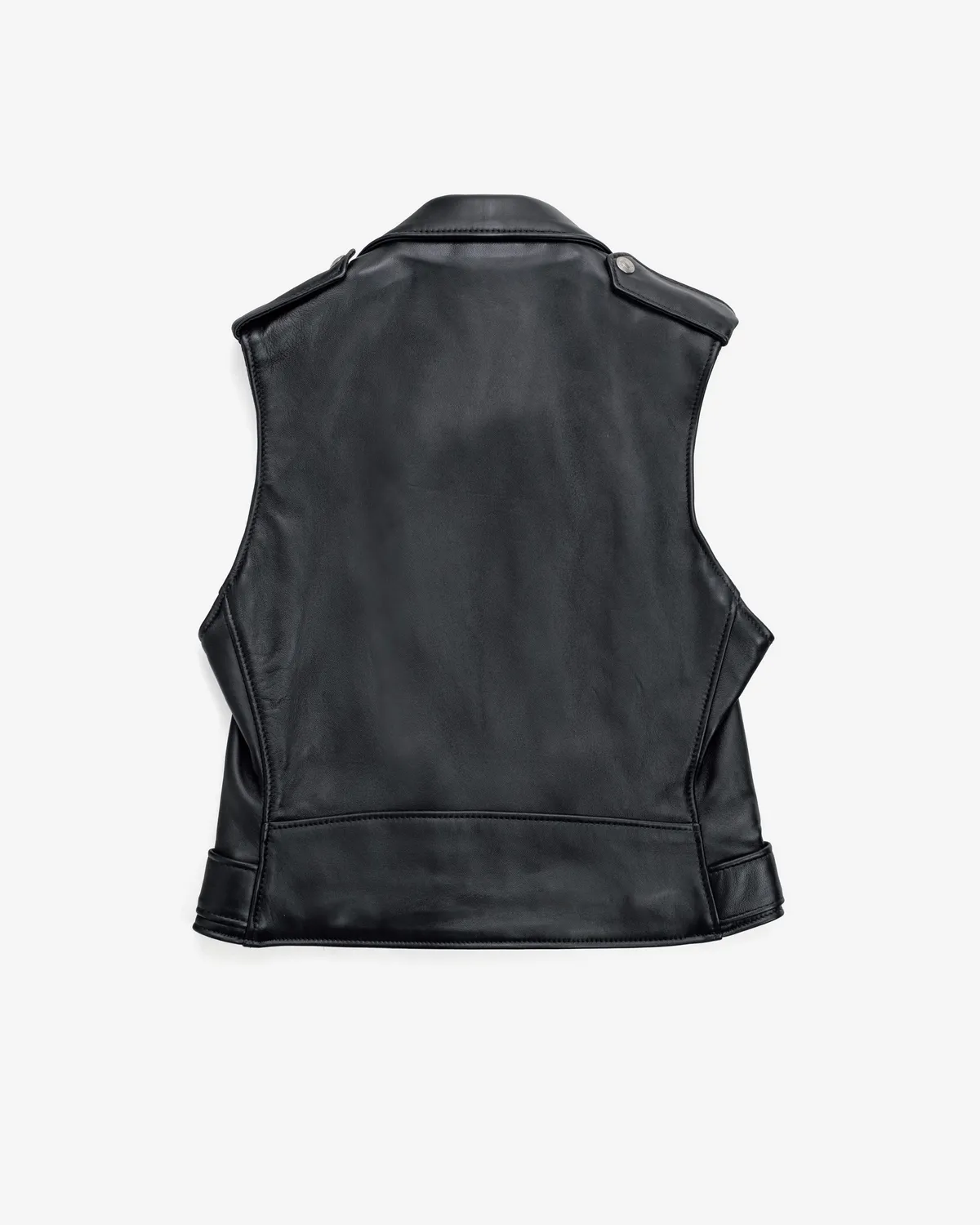 Schott NYC 210VW skinnvest svart lammeskinn dame
