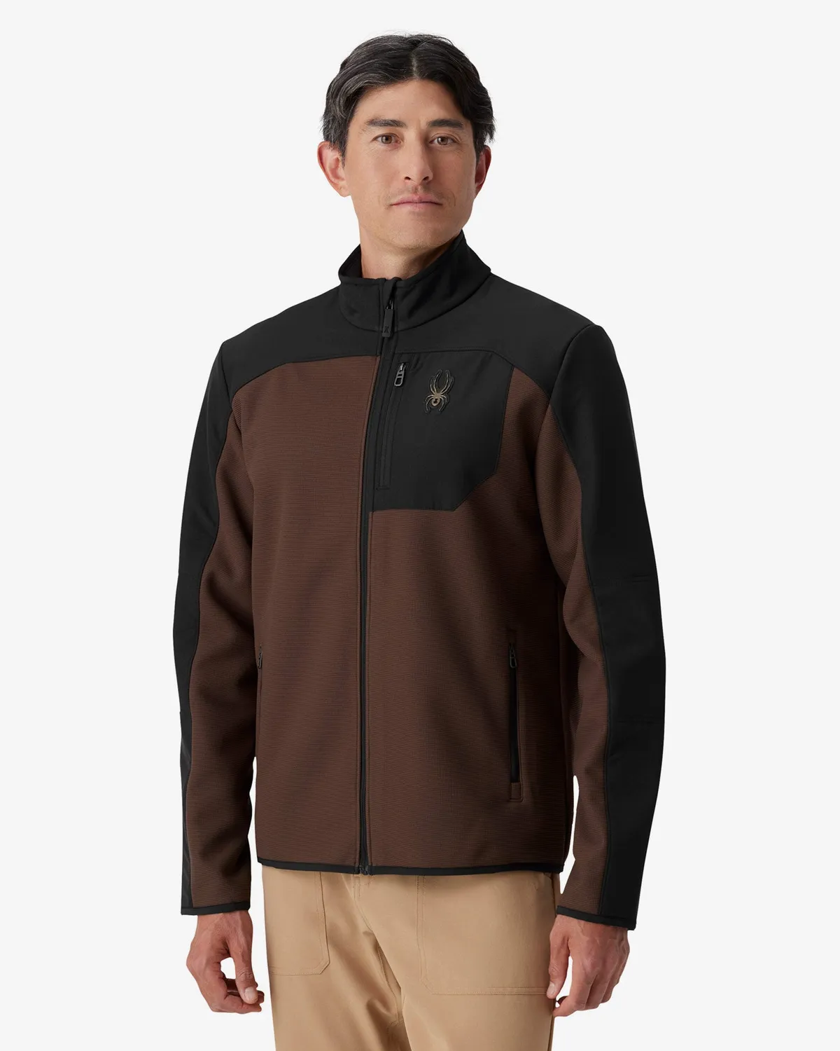 Spyder Web Shellfleece jakke svart vindtett