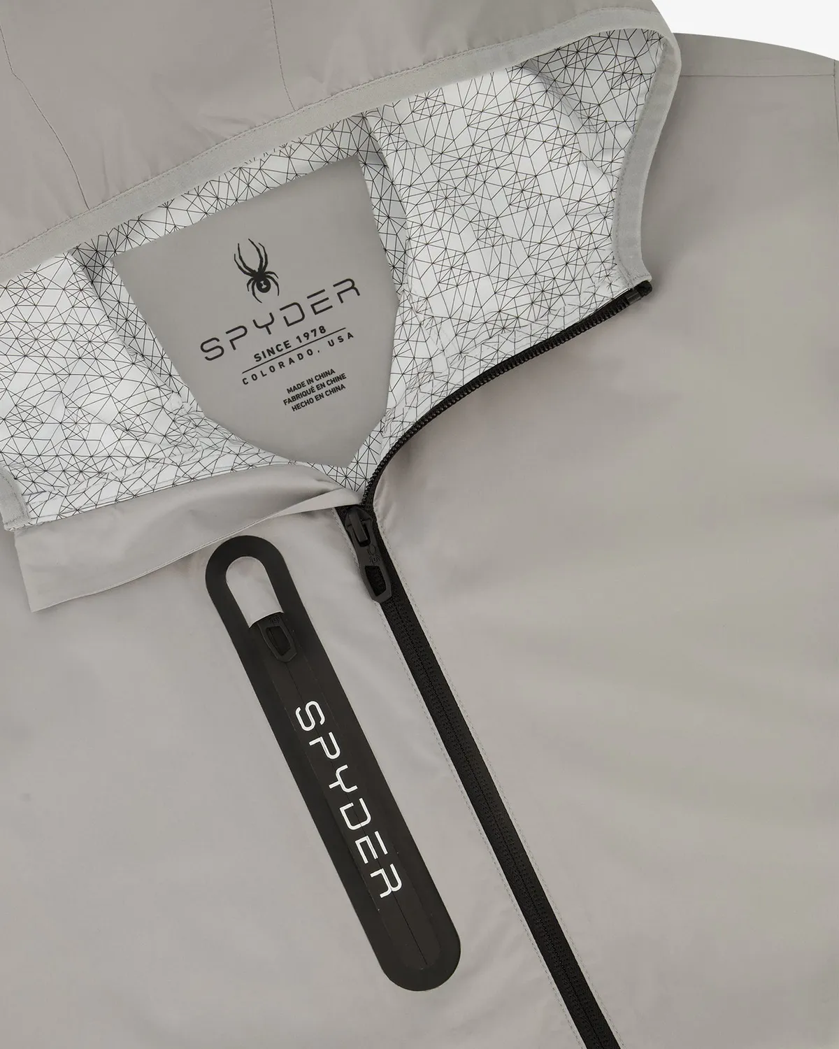 Spyder Mountain Mist regnjakke herre pewter