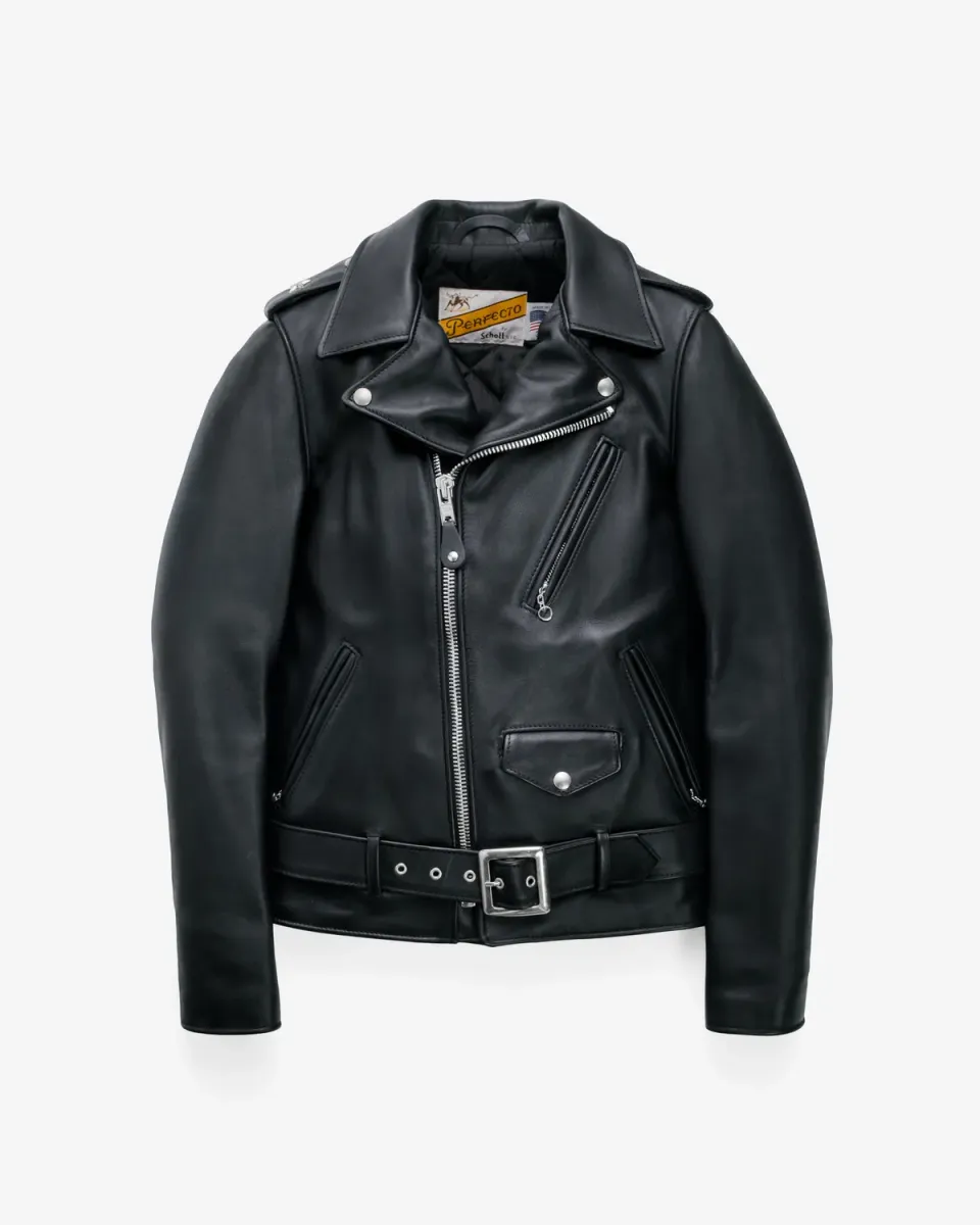 Schott NYC 613S motorsykkeljakke svart steerhide