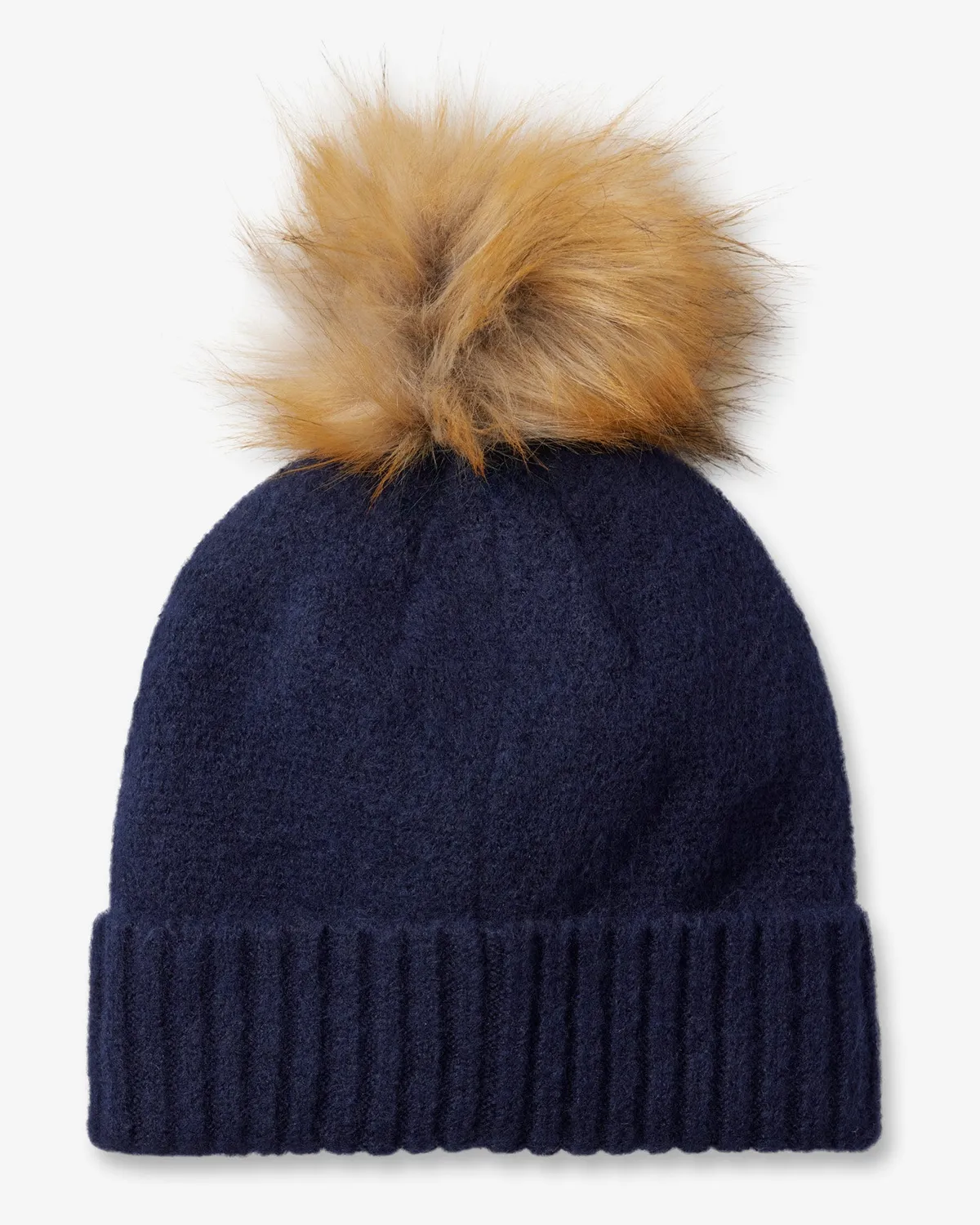 Spyder Plait Pom lue dame indigo ullblanding