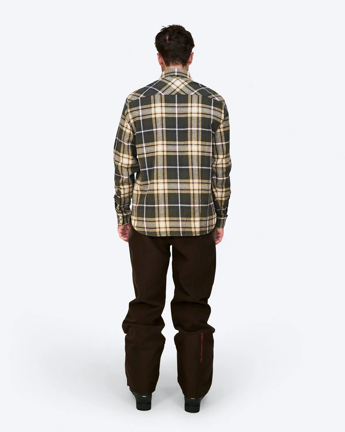 The Mountain Studio G-2 overskjorte Peat flanell