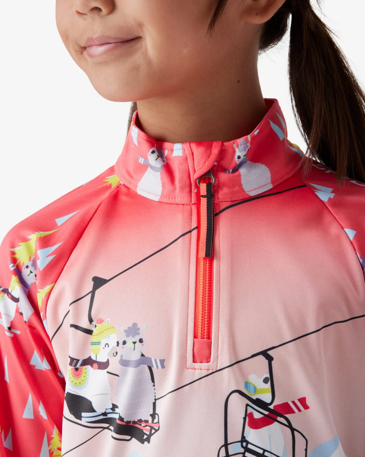 Spyder Reflect quarter zip jente multi UPF 50+