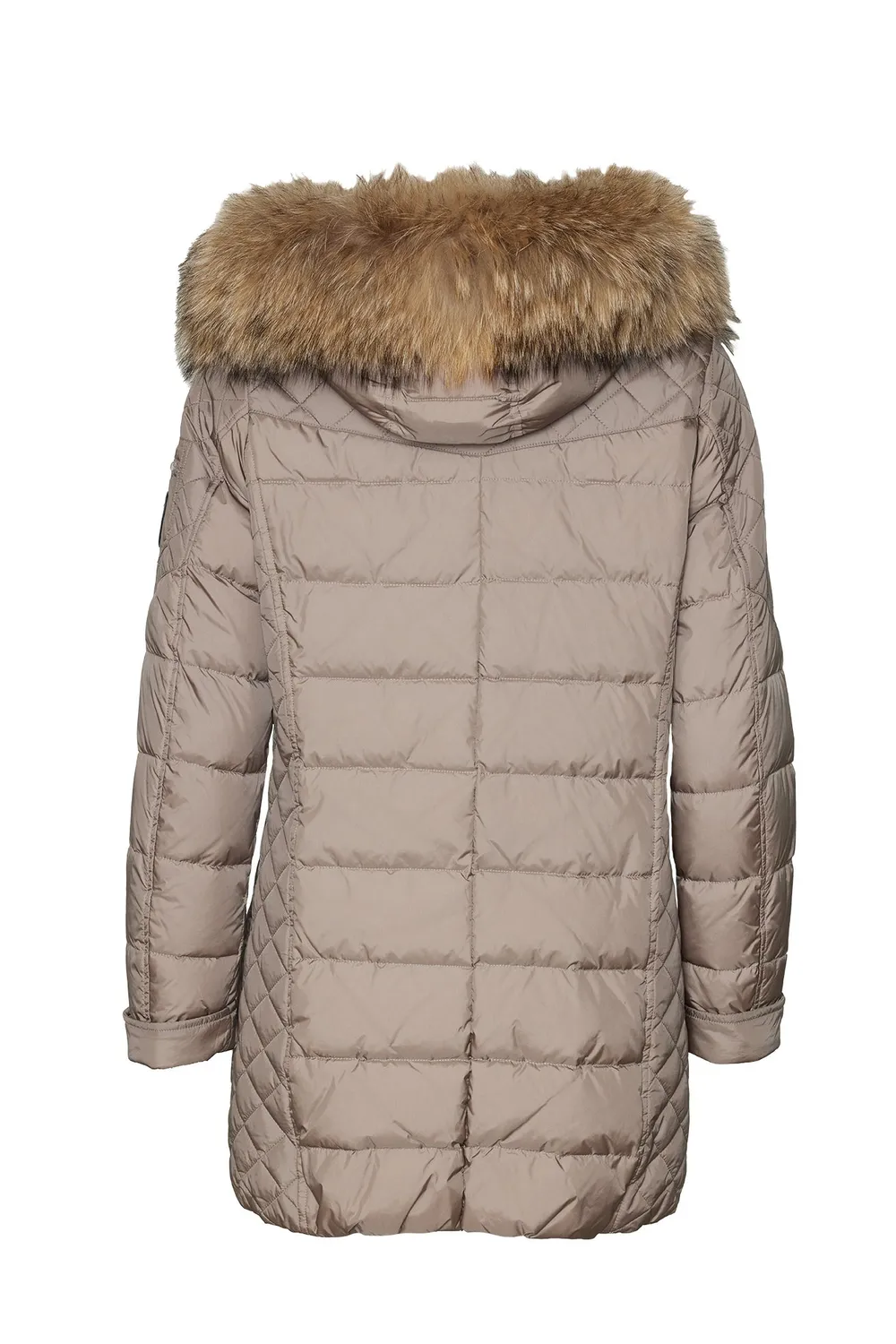 Danwear Jessi R vinterjakke taupe 3/4 dun med pels