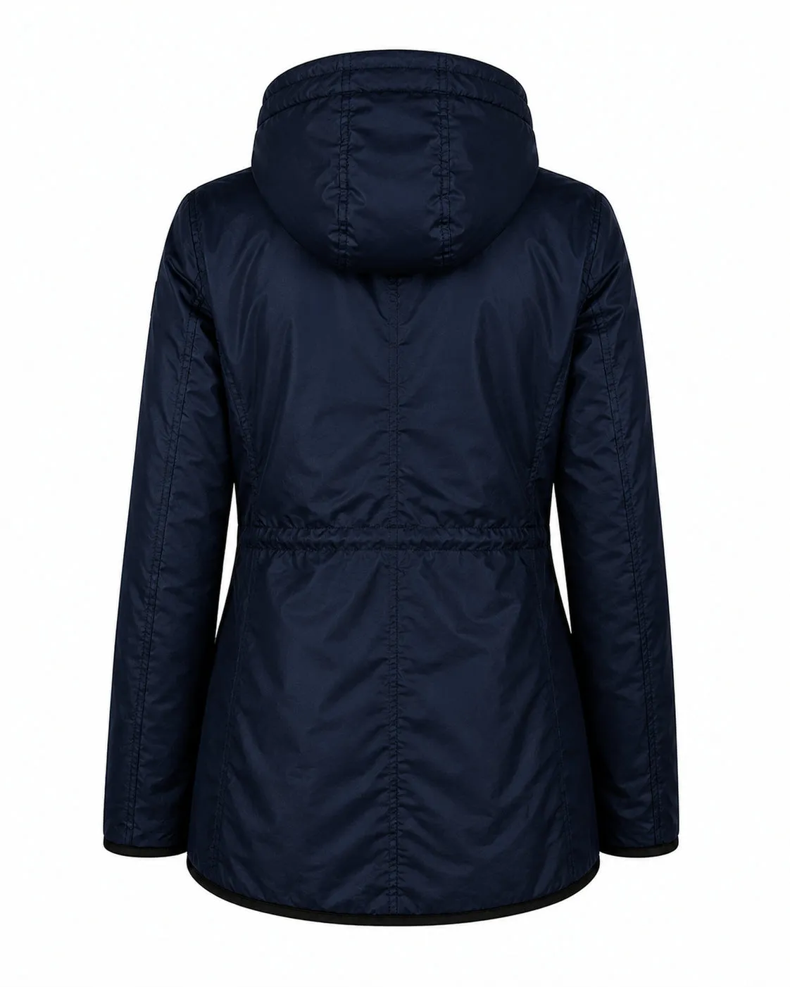 Danwear Windfield Kamilla vinterjakke navy lang