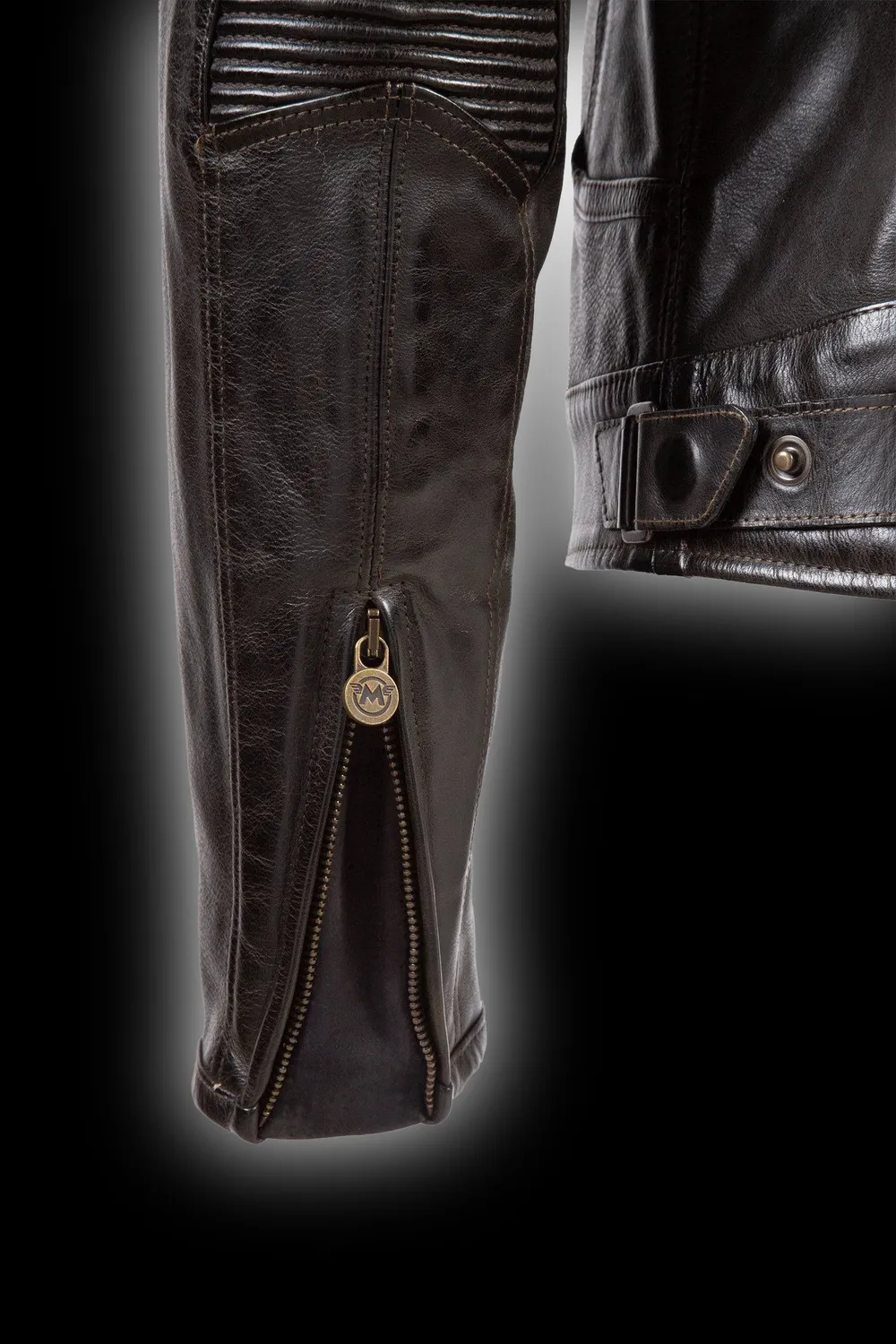 Matchless Kensington Blouson skinnjakke antique black nubuck