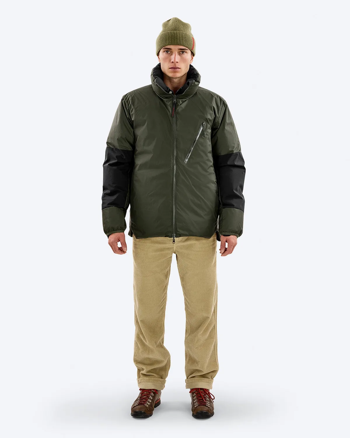 The Mountain Studio D-10 R Windstopper dunjakke vendbar Black Onyx