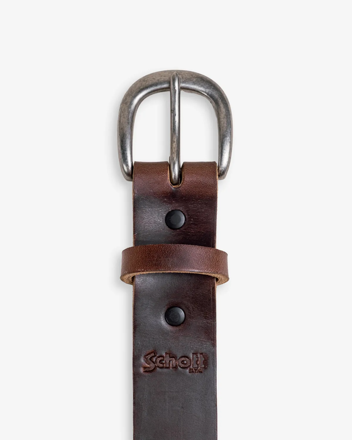 Schott NYC BLT91 skinnbelte brun Horween