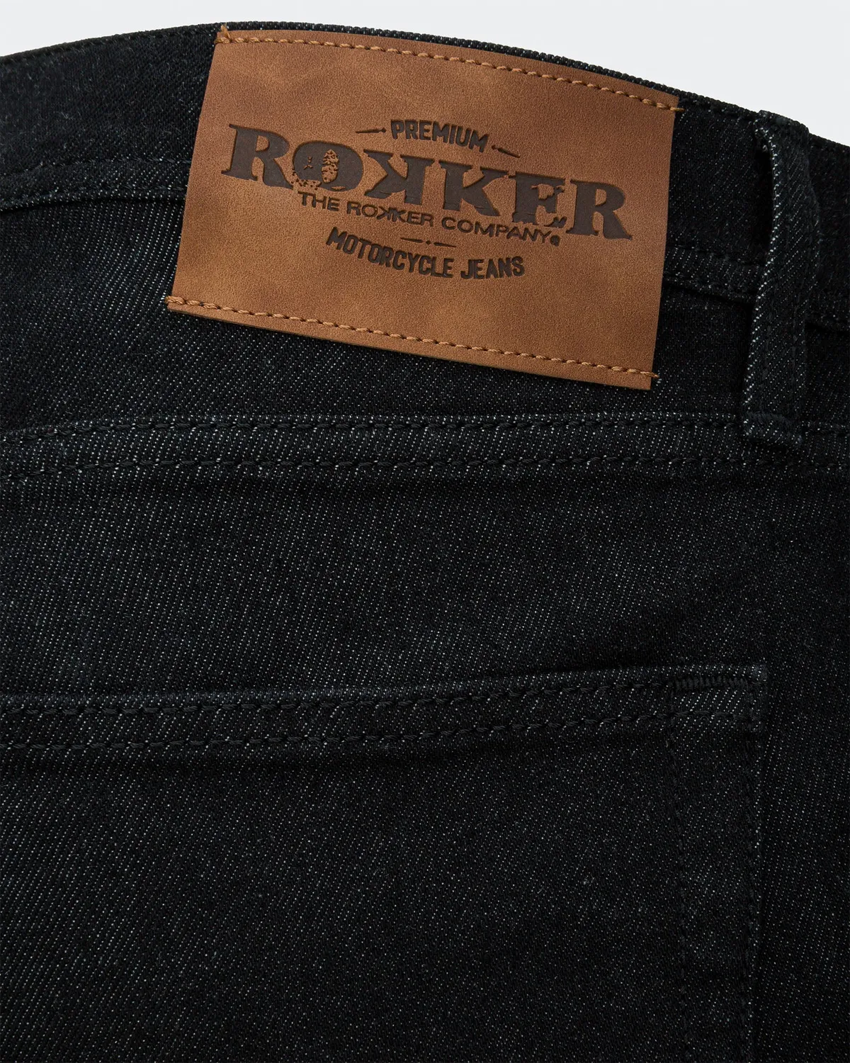 Rokker Hunter Black motorsykkeljeans svart AA