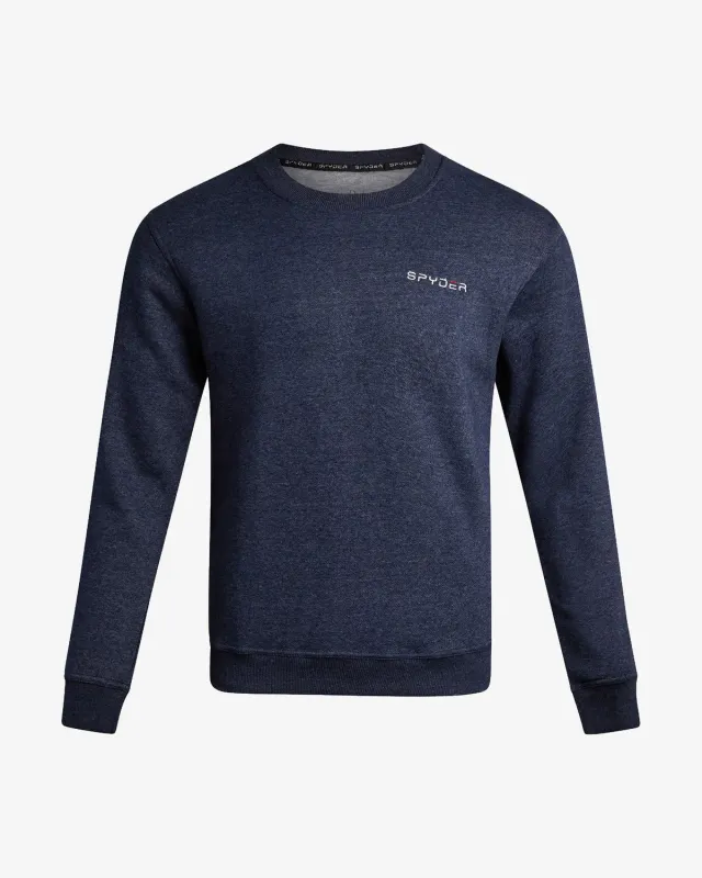 Spyder Fleece Crew genser Navy Heather bomull