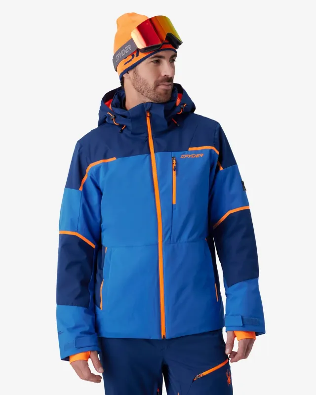 Spyder Chambers skijakke herre bold blue 20K vanntett