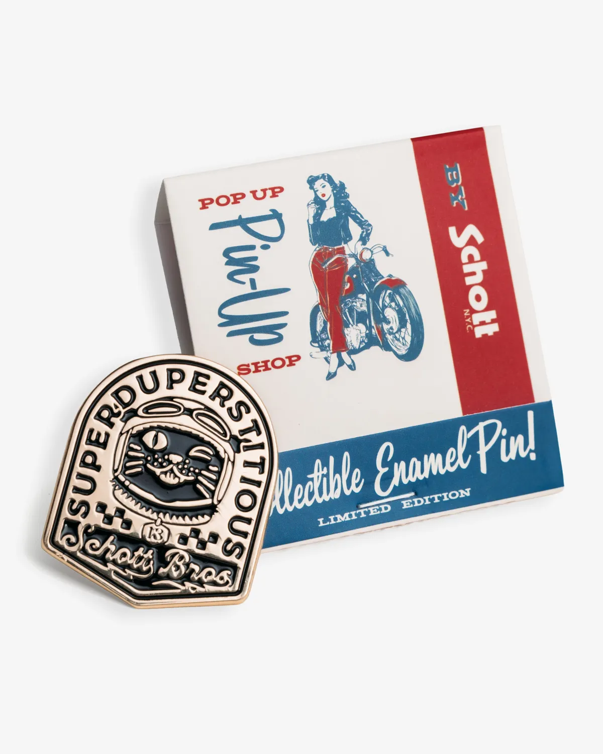 Schott NYC XCAT pins Gull replica