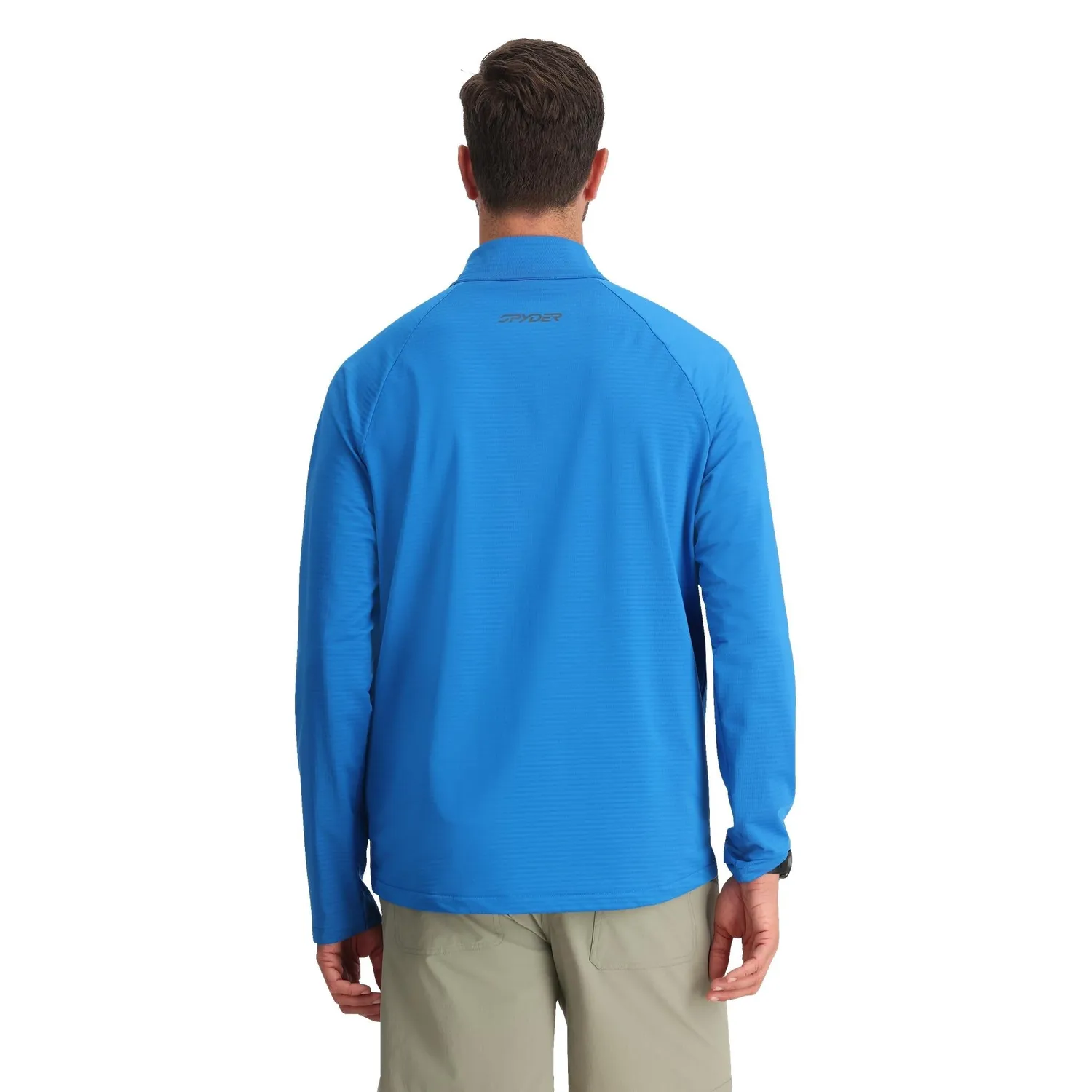 Spyder GridWeb Half Zip fleecegenser cobalt – resirkulert