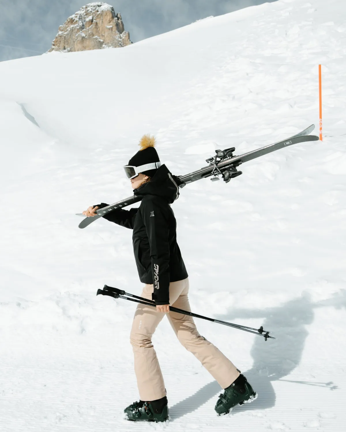 Spyder Fuse skibukse dame tan vanntett 20K