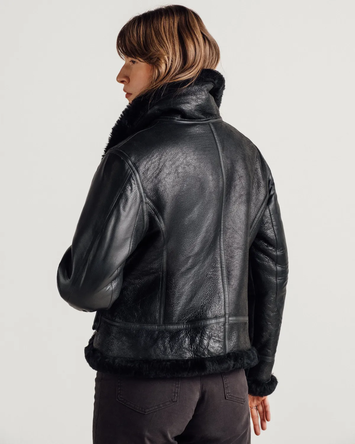 Schott NYC 2413SW bomberjakke dame ebony