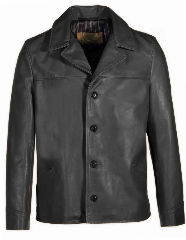 Schott NYC 544 skinnblazer svart myk