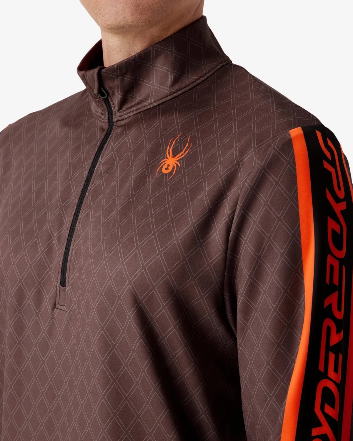 Spyder Podium Quarter Zip genser herre fusion orange