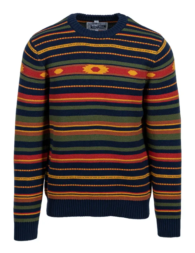 Schott NYC SW2335 genser multi-color M bomull