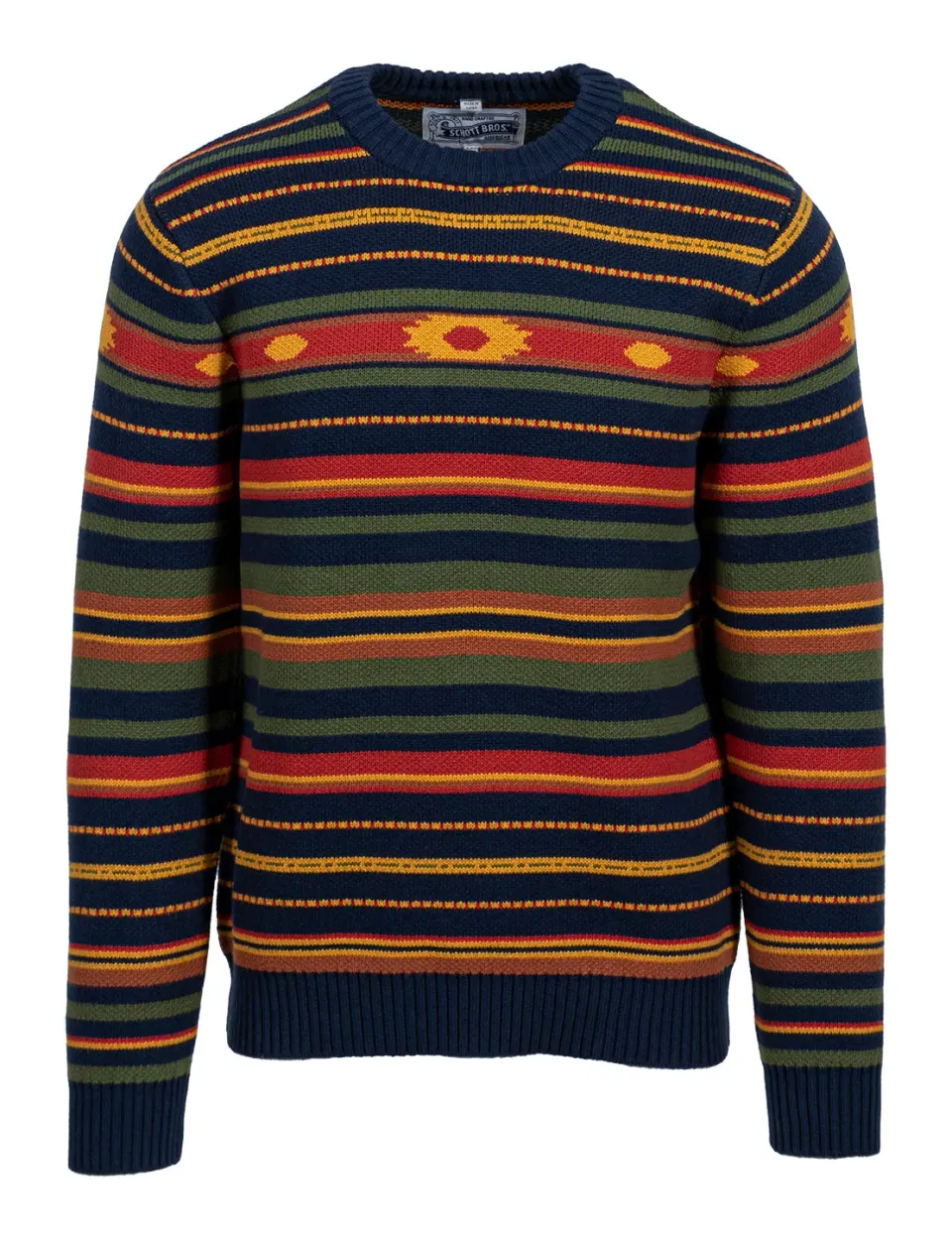 Schott NYC SW2335 genser multi-color M bomull