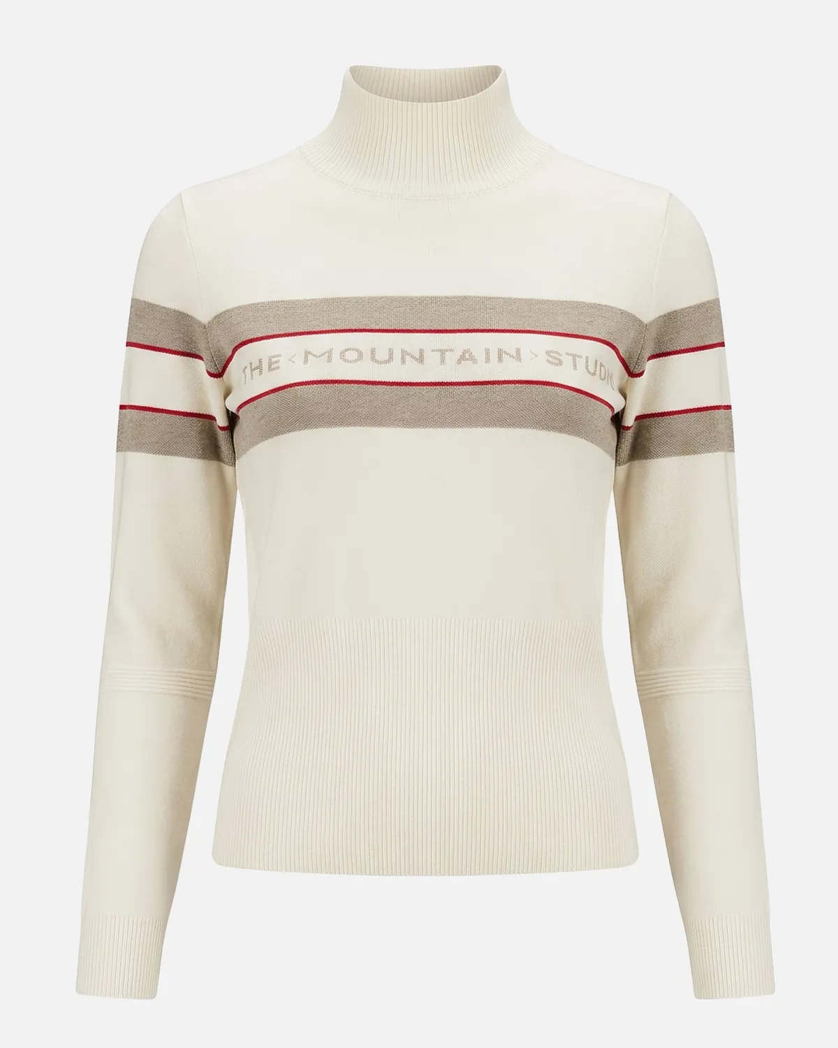 The Mountain Studio K-8 W merino skigenser Almond Milk retro