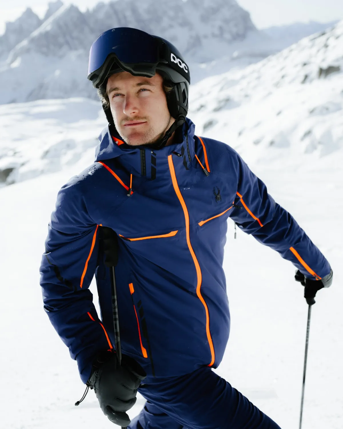Spyder Monterosa skijakke indigo vanntett