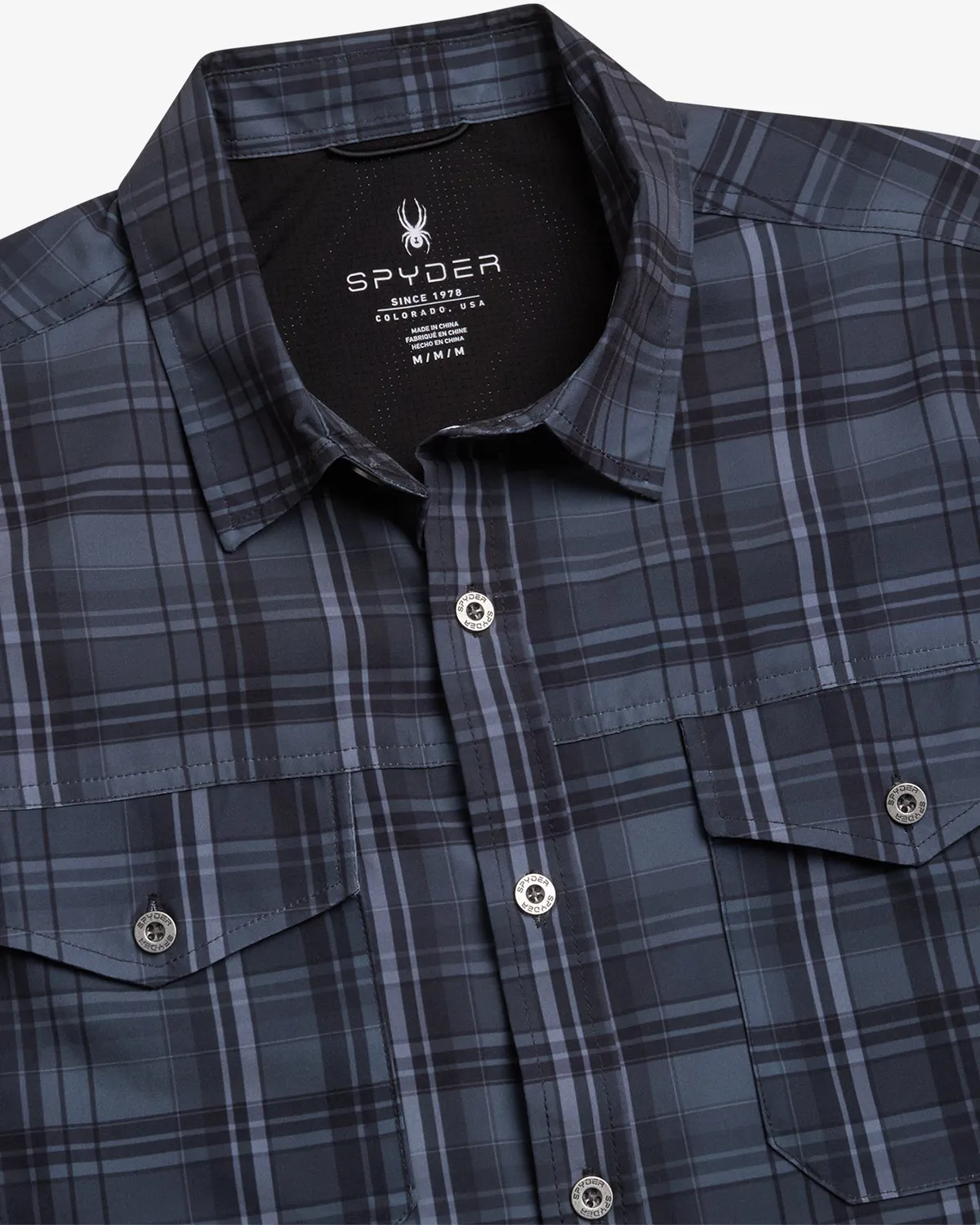 Spyder Seaside skjorte svart UPF30 stretch