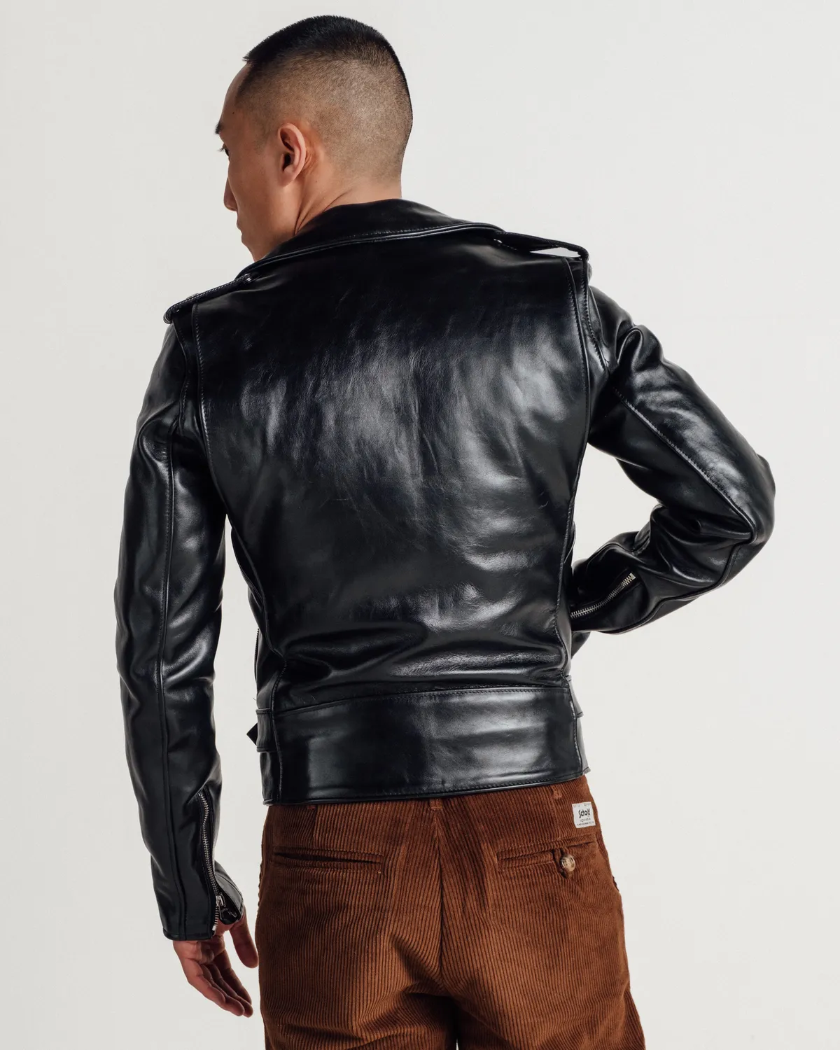 Schott NYC 613SH Perfecto skinnjakke svart hesteskinn