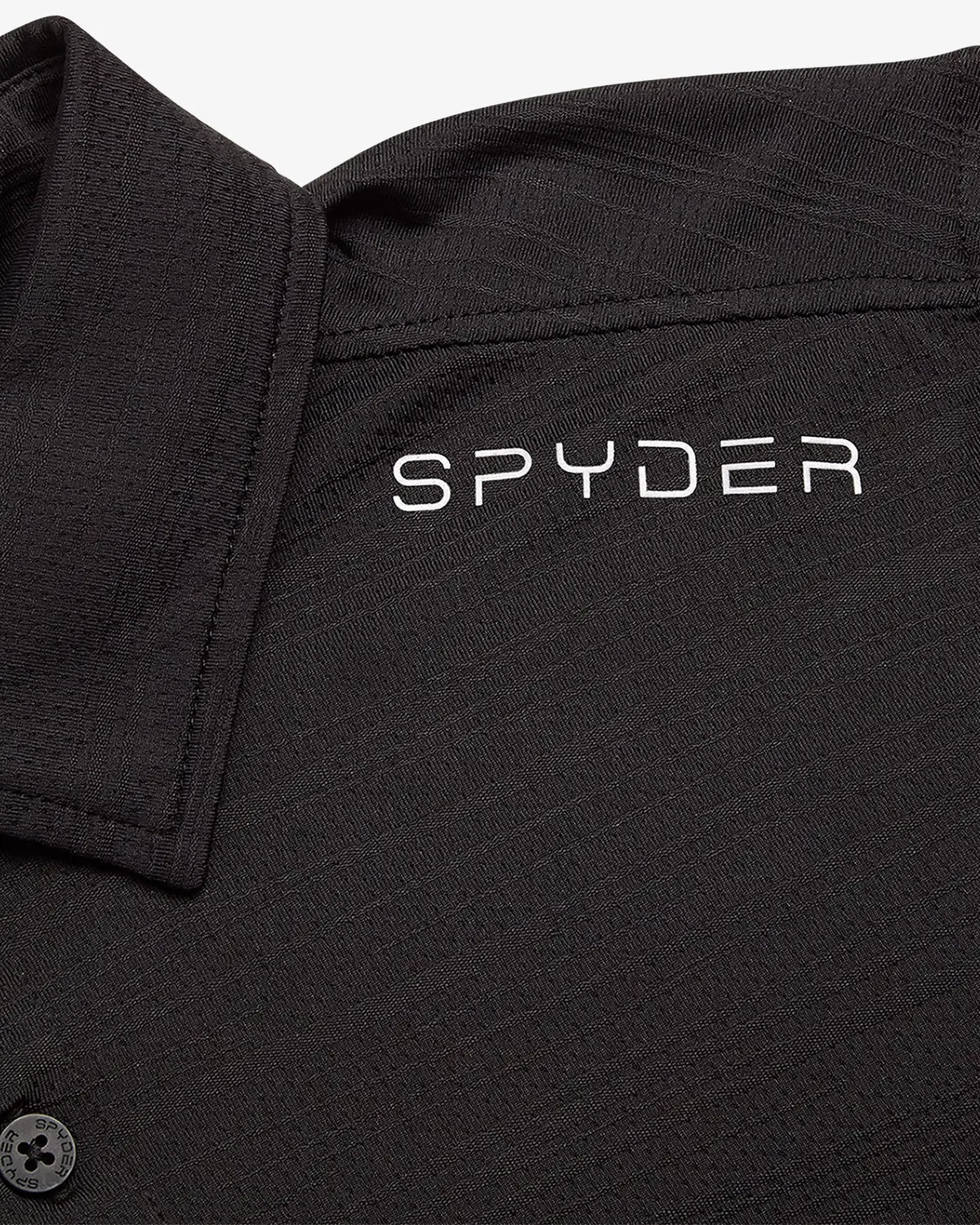 Spyder Jacquard polo herre svart pustende