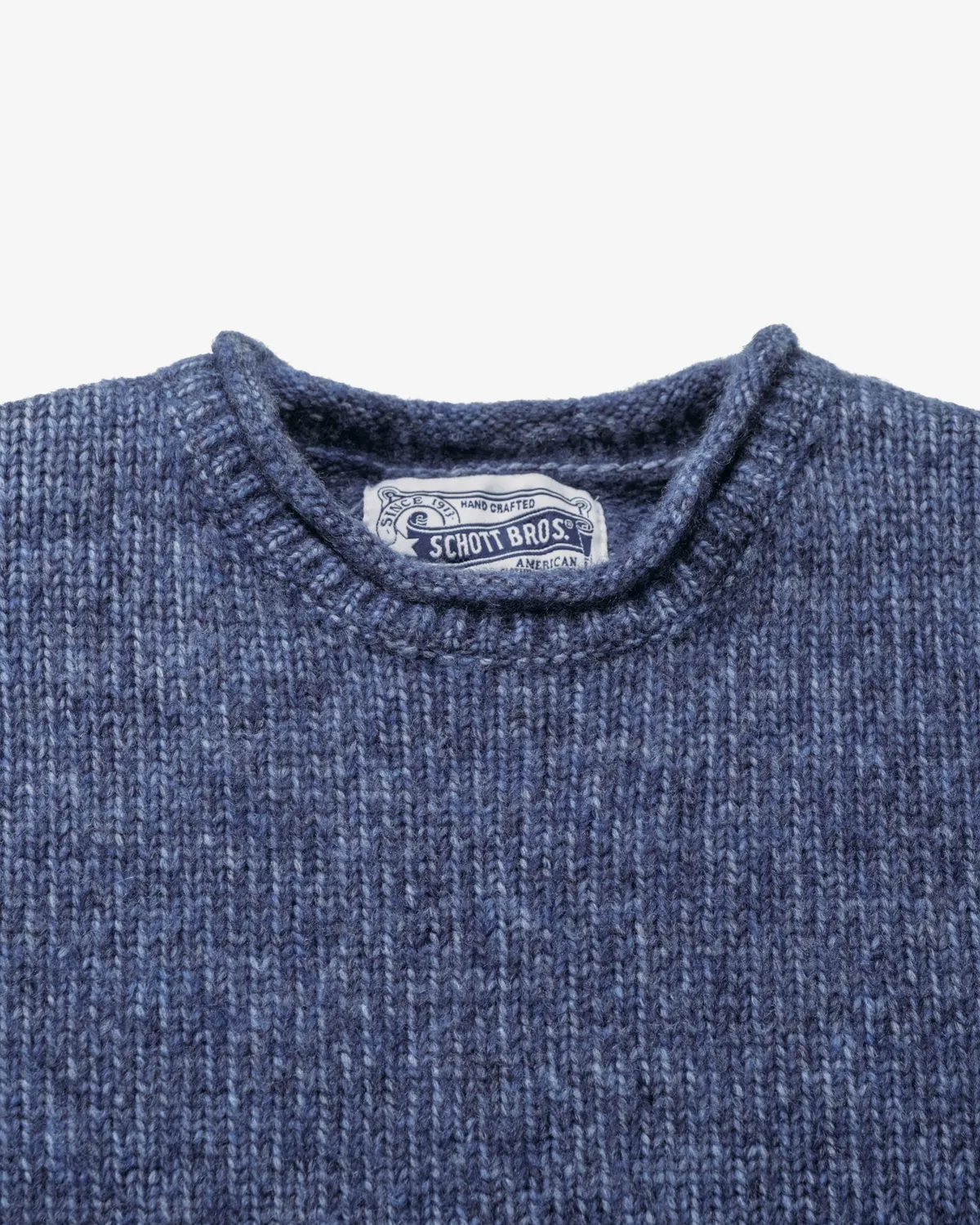 Schott NYC SW1932 genser Charcoal ullblanding