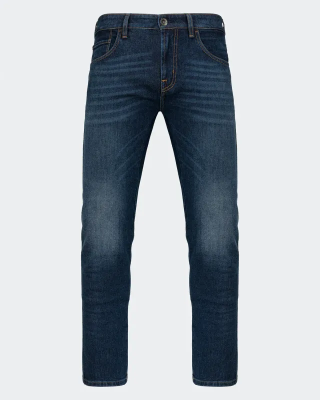 Rokker Rokkertech Tapered Slim motorsykkeljeans mørkeblå AA