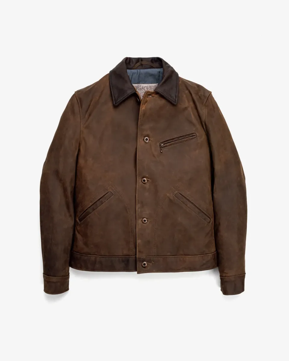 Schott NYC 538 mekanikerjakke brun nubuck