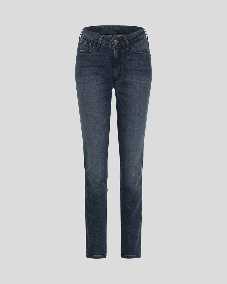Rokker ROKKERTECH Mid Straight motorsykkeljeans blå