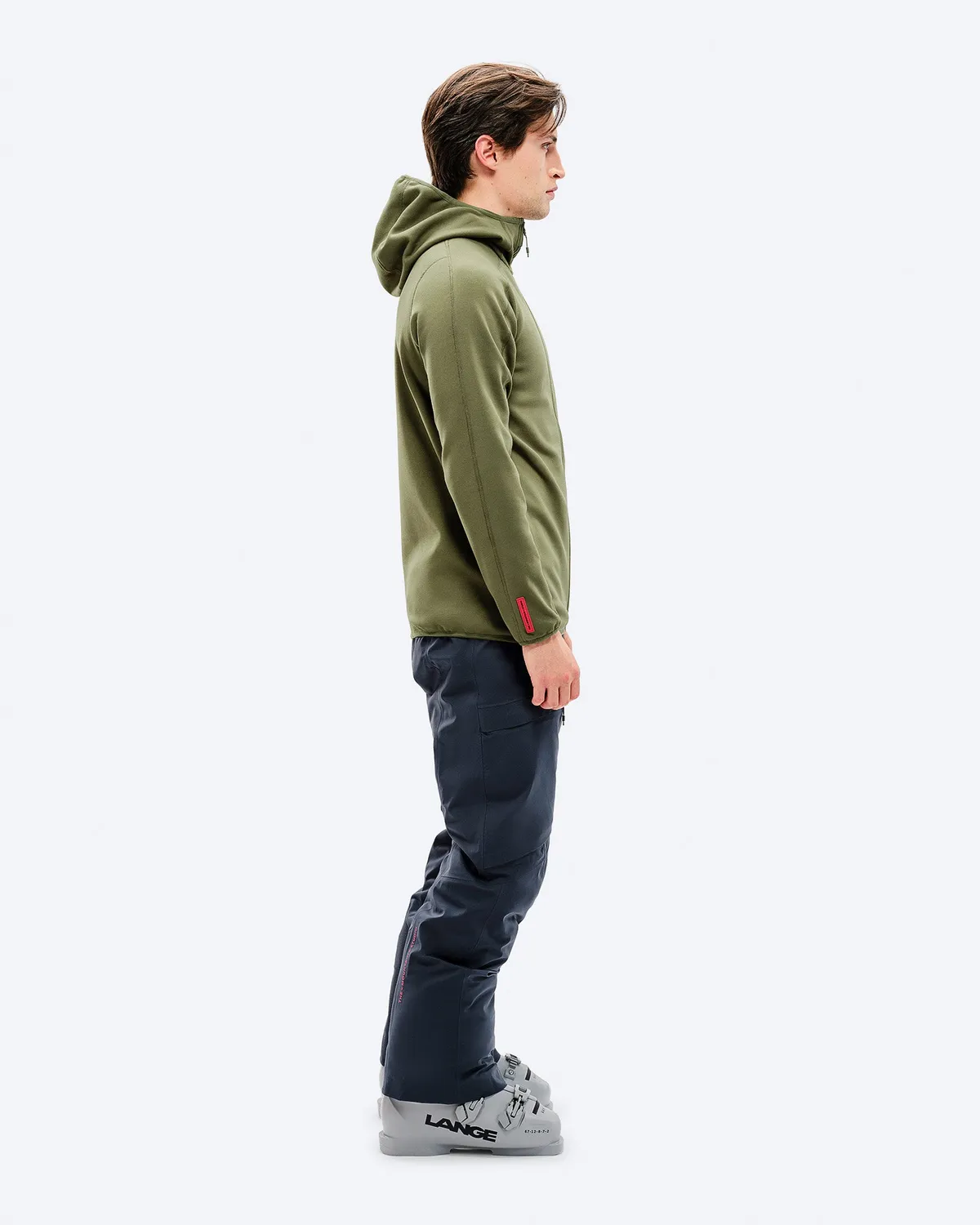 The Mountain Studio M-7 Tech Fleece Hood varm fleecejakke Winter Moss