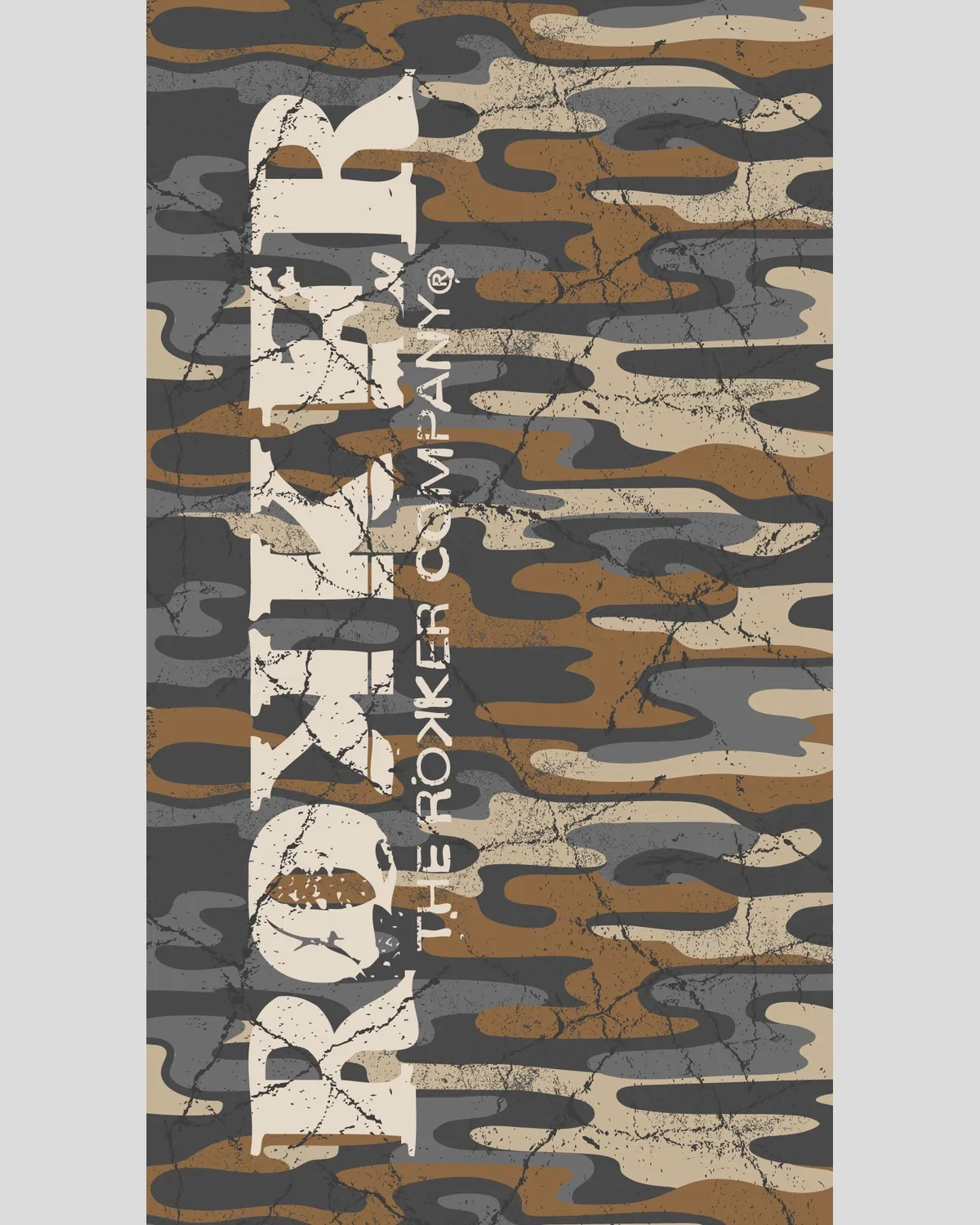 Rokker Tube halsvarmer camouflage multifunksjonell